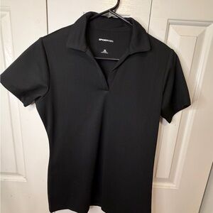 Sport-Tek Women's Classic Black Short Sleeve Polo